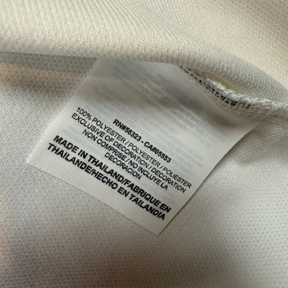 NEW Nike Golf Polo Shirt Mens Large White Dri-FIT Short Sleeve - Picture 6 of 8